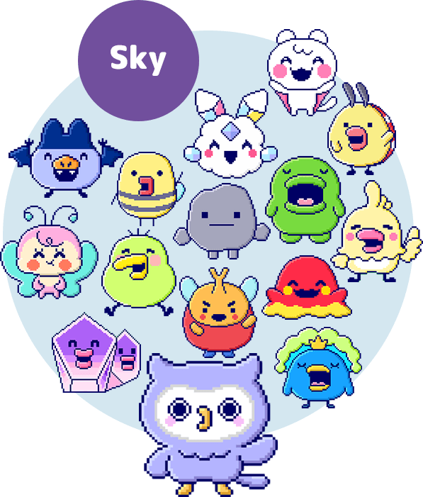 そら属性たまごっち一覧